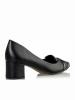 Envie Shoes Μυτερές Γόβες με Χαμηλό Τακούνι Μαύρες