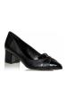Envie Shoes Μυτερές Γόβες με Χαμηλό Τακούνι Μαύρες