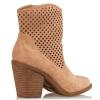 Envie Shoes Western Booties Μπεζ