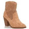 Envie Shoes Western Booties Μπεζ